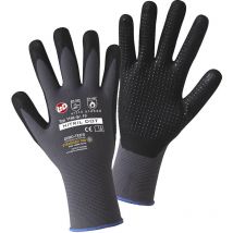 Gants de protection L+d 1166-9 100% nylon avec revêtement en mousse nitrile avec picots en 388 risques mecaniques 4121