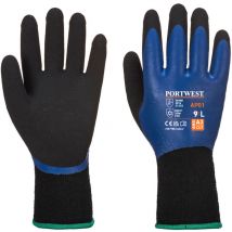 Lot de 12 paires de gants Thermo Pro Glove Bleu/Noir s - Taille 7