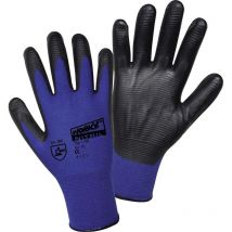 Gants de protection l+d Worky 1165-10 100% nylon avec revêtement nitrile en 388 risques mecaniques 4121 Taille 10 (xl) - noir, bleu