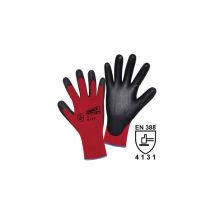 Gants de protection l+d worky 1177-7 100% nylon avec revêtement pu en 388 risques mecaniques 4131 taille 7 (s)