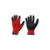 Guantes de trabajo antideslizantes de 12 piezas en nitrilo/nylon talla 10 aptos para la industria de la construccion y agricultura resistentes a la