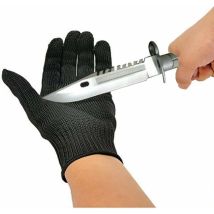 Gants de Travail en Fibres d'acier Inoxydable Gants résistant à la Coupure, Gants de Protection Anti-Coupure Anti-Statique, Niveau 5 de résistance à