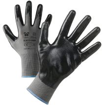 Gants de travail Neri 13 eco-nbr noir - 9 (l) - Gris / noir - Gris / noir