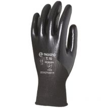 Gants Manutention eurolite 1NIAB - Tricot noir sans couture à base de polyester - jauge 13 Taille 10 - Lot de 12