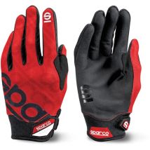 Gants de travail réglables Sparco 002093 renforcés au poignet entre index de police rouge m