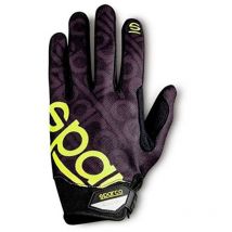 Gants de travail réglables Sparco 002093 avec poignet renforcé Police Index Noir Jaune xl