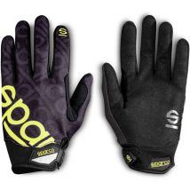 Gants de travail réglables Sparco 002093 avec poignet renforcé Police Index Noir Jaune l