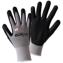 Gants de travail Taille: 10, xl l+d worky nitril grid 1167-10 1 paire(s)