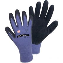 Gants de travail Taille: 10, xl l+d worky eco latex foam 14901-10 1 paire(s) - bleu, noir