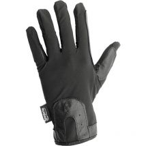 XS, Noir: Gants d'équitation en lycra avec empiècements en similicuir