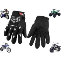 Gants d'équitation Kids Size Teen ATV cross country cross country motocross gants kart moto scooter Sport motorisé gants de course Mini vélo