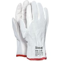 Gants en cuir pleine fleur Top Industrial Starter 07131 avec dos fendu - 9 (l) - Weiß