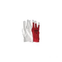 Gants en cuir/toile avec cintre 9', gants de travail, gants de protection (paire)