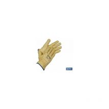 Blister de gants en cuir de vachette supplémentaire avec peau de mouton taille 9
