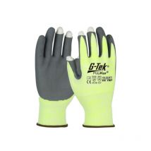 Gants anti-coupure gtek PolyKor hi-vis 2 doigts et pouce, enduction nitrile taille 9/L - 16-323FT-T9 PIP