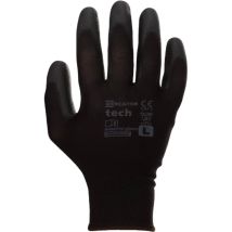 Gants Industriel Polyester Et Couche Latex Noir Taille L Mercator 12 Paires