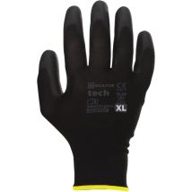 Gants Industriel Polyester Et Couche Latex Noir Taille Xl Mercator 12 Paires