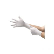 1 boîte de gants jetables épais blancs taille l
