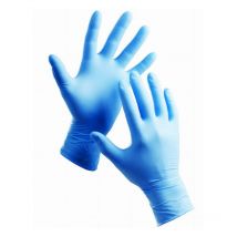 Gants Jetables Nitryl m 100pcs Bleu