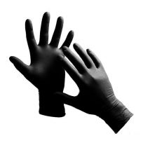 Gants Jetables Nitryl Noir l 100pcs