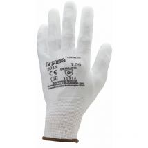 Gants Manutention eurolite 6020 - Tricot blanc sans couture à base de polyester - jauge 13 Taille 11 - Lot de 10