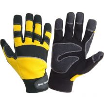 Gants Mech. Noir-jaune L280810p, Carte, '10', Ce, Lahti