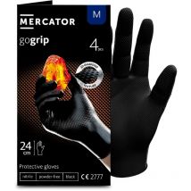 Gants nitrile noir taille m à structure en diamant Pochette 4 gants Mercator