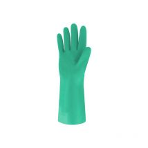 Gants nitrile vert floqué 30 cm singer T.10 - NIT153810