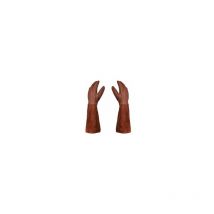Gants - Paire de Gants de Jardinage - Protection Cuir - Gants de Jardinage pour les Épines et Ronces et Gants de Travail--Marron--M