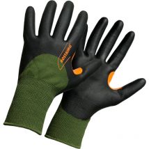 Gants de travail fins et chauds midseason Vert Noir Taille 9 Rostaing