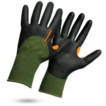 Gants de travail fins et chauds midseason Vert Noir Taille 7 Rostaing
