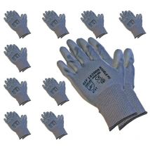 Gants professionnels multi-usages - Vendu par 10 paires - 8 - Gris