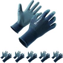 Keli - Lot 5 Gants pu Gris T11