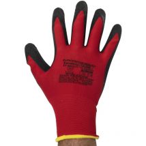 Coverguard - Handschuhe für alle Arbeiten in Rot und Schwarz Größe 10