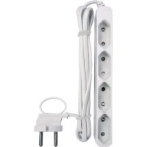 Gao - 0254 Steckdosenleiste 4fach Weiß Eurostecker 1 St.