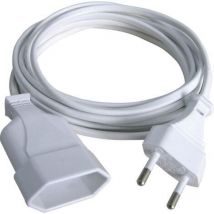145601098 Strom Verlängerungskabel Weiß 2.00 m H03VVH2-F 2X 0,75 mm² - GAO