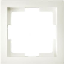 1-fach Rahmen / Schalterblende aus der Serie Slim-Line in Cremeweiß, eckig