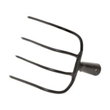 Horca garabato 4 púas 28 cm – Herramienta de jardinería – Ideal para preparar el suelo – Labrador