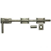 Perry - 300mm Garage Door Bolt Pre-Packed+ Fittings Galvanised