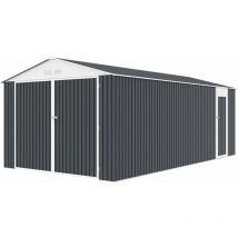 Garage en métal "Houston" 18,56m² - Anthracite