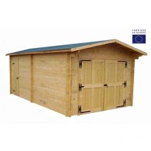 Garage in listoni massicci bicromati da 42 mm - ve3562 - habrita