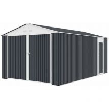 Habitat Et Jardin - Garage métal 'Houston' 15,36 m² - Anthracite