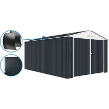 Garage métal ' Houston' - 18,56 m² avec panneau solaire - Anthracite