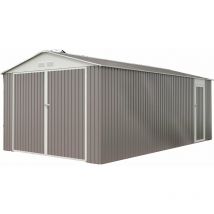 Habitat Et Jardin - Garage métal 'Nevada' avec porte battante - 18,56 m²
