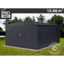 Garage métallique 3,8x4,2x2,32m ProShed , Anthracite
