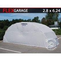 Garage pliant (Voiture), 2,8x6,24x2,3m, Gris