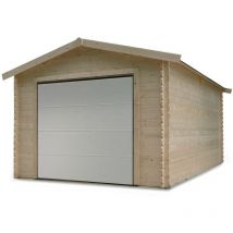 Garage bois 'Traditional' - 18.19 m² - 3.58 x 5.08 x 2.82 m - 28 mm