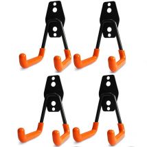 Gabrielle - Garagenhaken, Garagen-Aufbewahrungshaken, Hängehaken, Wandhaken aus Stahl mit Anti-Rutsch-Beschichtung, robuste Unterstützung, zum