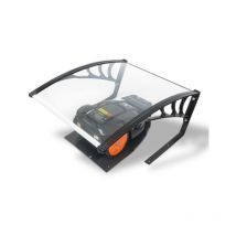 Garaje premium para robot cortacésped - placa sólida y resistente.