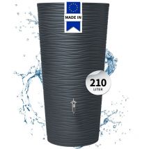 Natura 2in1 Regenspeicher 210 Liter graphite grey inkl. Pflanzschale - Garantia